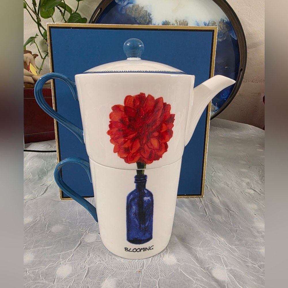 Kit Kemp for Spode Doodles Tea For One - 12 Oz new
